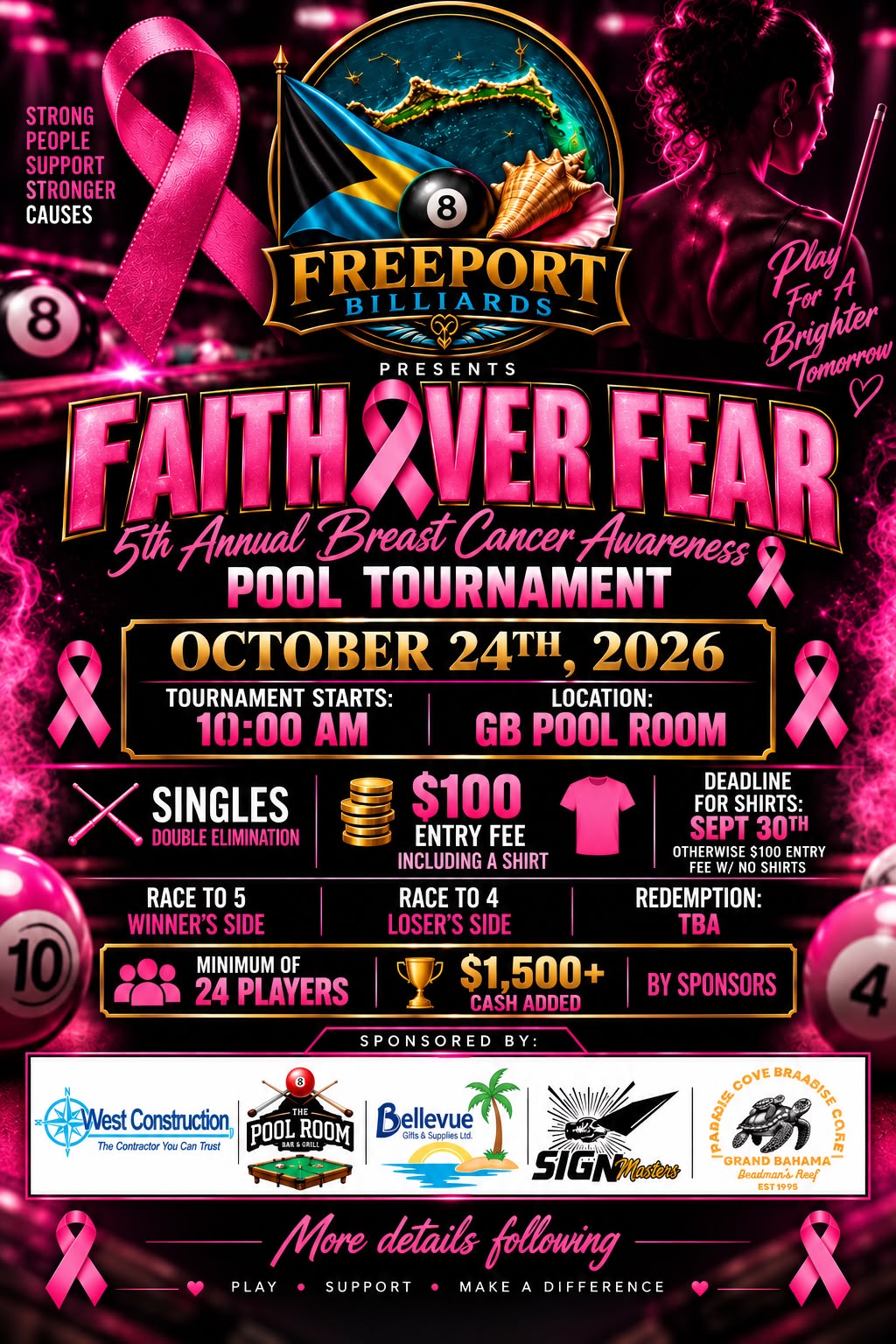 Faith Over Fear tournament flyer